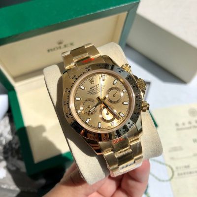 ROLEX Daytona 904L Steel Self-produced Movement Gold Bracelet Premium Gold Watch